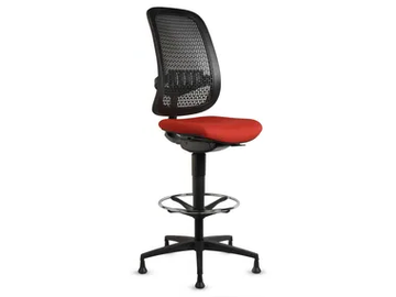 GEA 3822 - Height-adjustable fabric office stool with footrest by TALIN