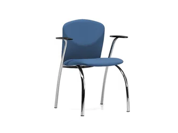 VULCAN 1275 Z - Upholstered fabric reception chair with armrests by TALIN