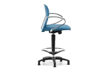 VULCAN 1335 Z - Fabric drafting stool with armrests with 5-Spoke base by TALIN