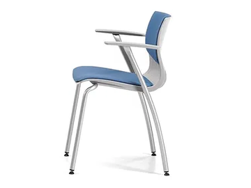 WEBBY 338 S - Cantilever upholstered fabric chair with armrests by TALIN
