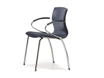 WEBTOP 389 - Upholstered tanned leather chair with armrests by TALIN