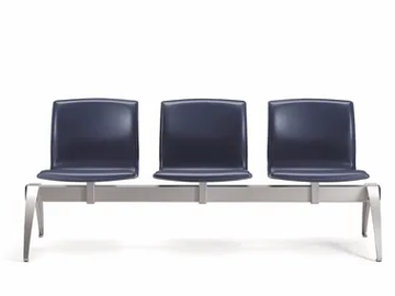 WEBTOP 390 B3 - Freestanding tanned leather beam seating by TALIN
