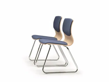 WEBWOOD 350S - Sled base upholstered fabric chair by TALIN