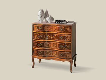 054 - Wooden chest of drawers by Tarocco Vaccari Group