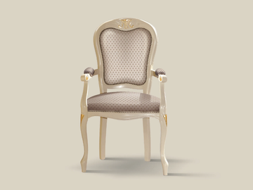 1219 - Fabric chair with armrests by Tarocco Vaccari Group