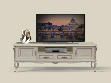 1400 - Wooden TV cabinet by Tarocco Vaccari Group
