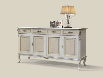 1409 - Wooden sideboard with doors and drawers by Tarocco Vaccari Group