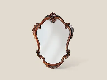 226 - Framed wooden mirror by Tarocco Vaccari Group