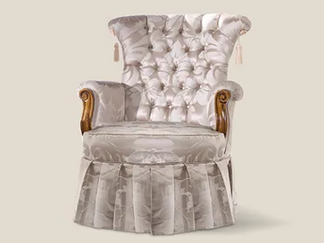 5134 - Fabric armchair with armrests by Tarocco Vaccari Group