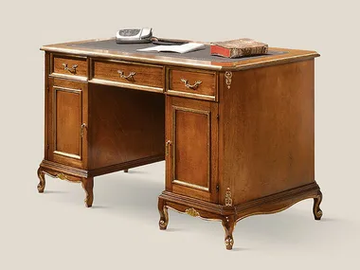 5147 - Rectangular wooden writing desk with drawers by Tarocco Vaccari Group