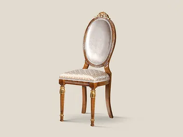 5155 - Medallion fabric chair by Tarocco Vaccari Group