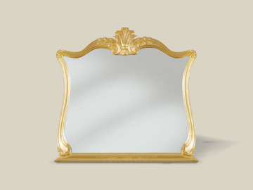 5444 - Framed wooden mirror by Tarocco Vaccari Group