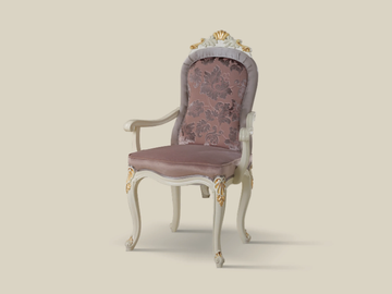 5484 - Fabric chair with armrests by Tarocco Vaccari Group