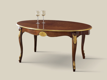 5487 - Oval extending wooden table by Tarocco Vaccari Group