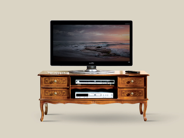 550 - Wooden TV cabinet with drawers by Tarocco Vaccari Group