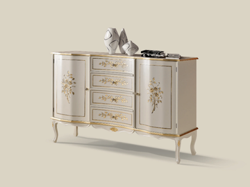 584 - Wooden sideboard with doors and drawers by Tarocco Vaccari Group