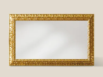 92005 - Rectangular framed wooden mirror by Tarocco Vaccari Group