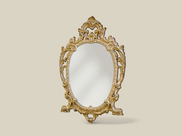 SP7160 - Oval framed wooden mirror by Tarocco Vaccari Group