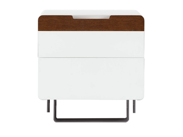 UN401-DI - Rectangular wooden bedside table with drawers by Tarocco Vaccari Group