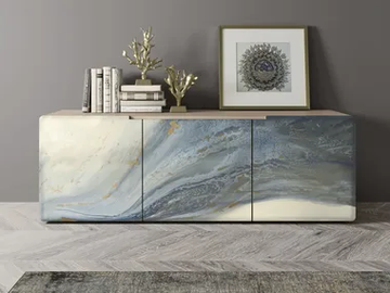 UN454-R - Wooden sideboard with doors by Tarocco Vaccari Group