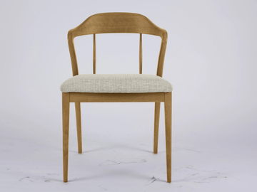 UN48-T - Beech chair with integrated cushion by Tarocco Vaccari Group