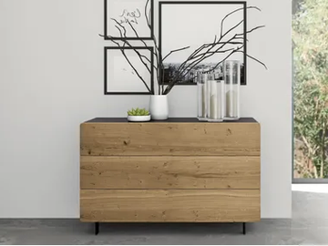 UN482-CO - Wooden chest of drawers by Tarocco Vaccari Group