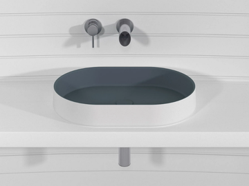 KOR LATK6 - Countertop oval Pietraluce® washbasin by Technova