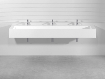 MODULO 3 PLTM3 - Wall-mounted Pietraluce® washbasin by Technova
