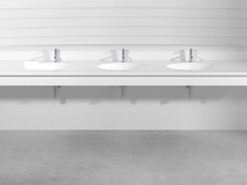 OVAL PLTO3 - Wall-mounted Pietraluce® washbasin by Technova