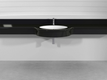 OVAL SMALL PLTOS - Wall-mounted custom Pietraluce® washbasin by Technova