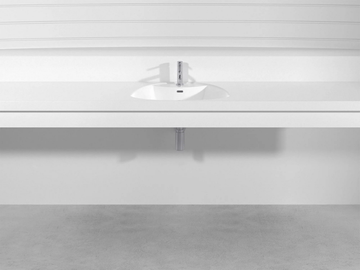 SANREMO PLTSA - Wall-mounted custom Pietraluce® washbasin by Technova