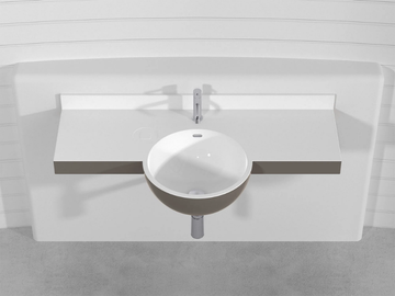 SFERA PLTS1 - Wall-mounted Pietraluce® washbasin by Technova