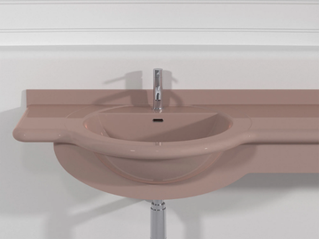 VENEZIA PLTED - Wall-mounted custom Pietraluce® washbasin by Technova