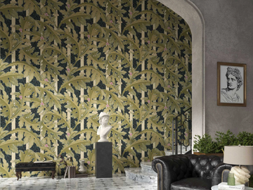 ACANTHOS - Wallpaper with floral pattern by Tecnografica