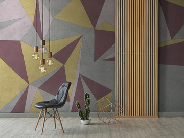 AREA - Geometric nonwoven wallpaper by Tecnografica