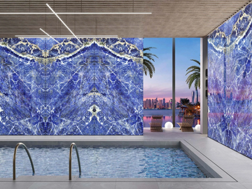 BLU LAPIS - Polypropylene Decorative panel with light by Tecnografica