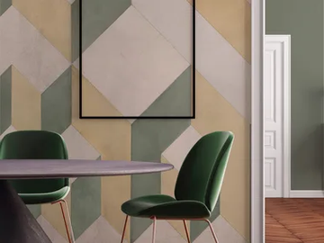 CUBOLIBRE - Geometric nonwoven wallpaper by Tecnografica