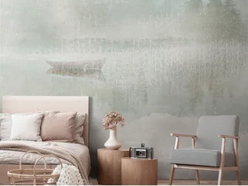 DELTA - Landscape nonwoven wallpaper strip by Tecnografica
