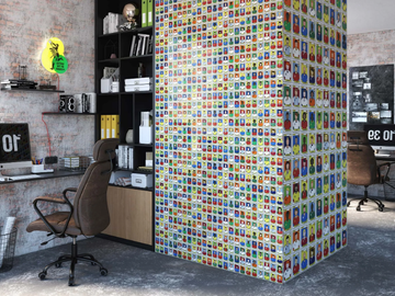 FANTASTICKER - Motif panoramic nonwoven wallpaper by Tecnografica
