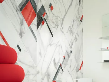 FIFTH AVENUE - Marble effect nonwoven wallpaper by Tecnografica