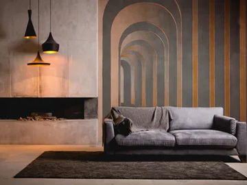 FUTURA - Geometric nonwoven wallpaper by Tecnografica