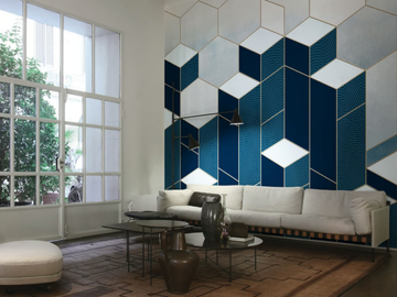 JIMI - Geometric nonwoven wallpaper by Tecnografica