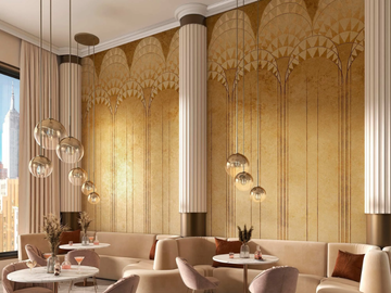 LEXINGTON - Metal effect wallpaper by Tecnografica