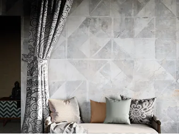 TINTAGEL - Geometric Digital printing wallpaper by Tecnografica