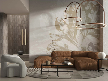 TWINE - Nonwoven wallpaper with floral pattern by Tecnografica