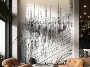 VISTA DUOMO - Fire retardant washable wallpaper by Tecnografica