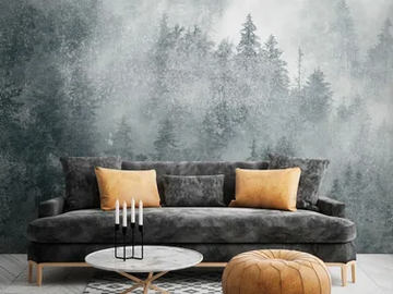 YUKONIC - Landscape nonwoven wallpaper strip by Tecnografica