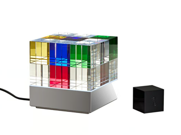CUBELIGHT MOVE - LED glass table lamp by TECNOLUMEN®
