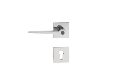 JÜRGEN RINGEL - Door handle on rose with lock by TECNOLUMEN®