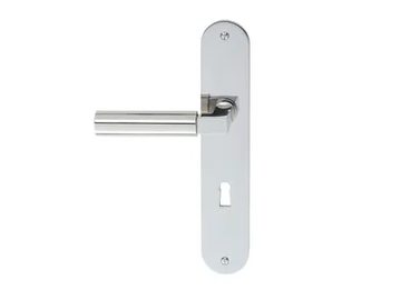 WALTER GROPIUS - Door handle with lock on back plate by TECNOLUMEN®